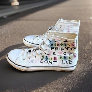 High-Top Fun Sneakers with Colorful Design: size 41